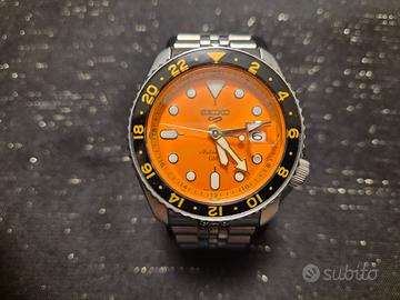 Seiko 5 Sports GMT Arancione (SSK005K1) full set