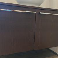 Mobile arredo bagno da 90 cm. STOCCO legno wengè