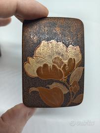 Antica Scatola Kogo Box Lacca Giapponese Meiji.


