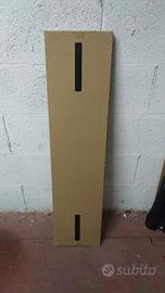 Mensola Marrone-Nero 120 * 30 + reggi mensola