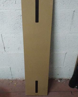 Mensola Marrone-Nero 120 * 30 + reggi mensola