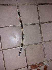 Bracciale acciaio ed oro