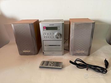 HI-FI Mini Sharp XL-35 Con Casse Leggi La Descrizi