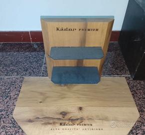 Espositore in legno per attività commerciale