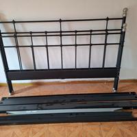 Letto in ferro battuto ikea svelvik con doghe