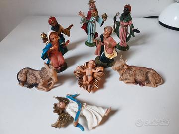 Lotto 2 - Presepe statuine Sacra Famiglia