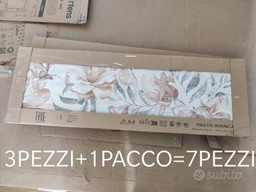 Piastrelle floreali Trianon 33x100 cm – 7 pezzi