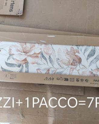 Piastrelle floreali Trianon 33x100 cm – 7 pezzi