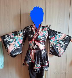 kimono giapponese corto con cintura Obi Abbigliamento e Accessori In vendita a Torino