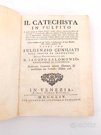 Il Catechista In Pulpito Cuniliati 1754 Venezia 