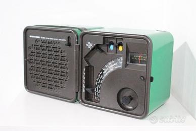 RARA Brionvega TS505 Radio Cubo Verde Arredamento