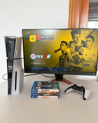 Ps5 slim 1tb con giochi perfetta