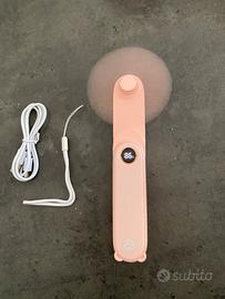 Mini ventilatore portatile ricaricabile con torcia