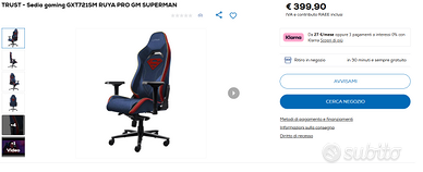 Sedia Gaming / Scelta