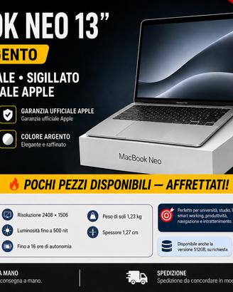 MacBook Neo 256GB Argento