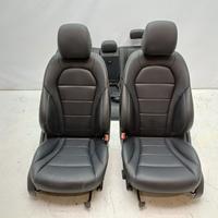 Set sedili in pelle nero mercedes-benz c250 w205 2