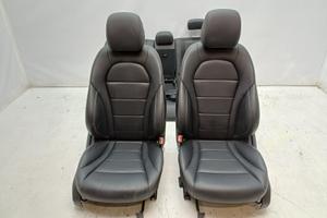 Set sedili in pelle nero mercedes-benz c250 w205 2