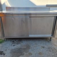 Tavoli inox armadiati ristorazione usati