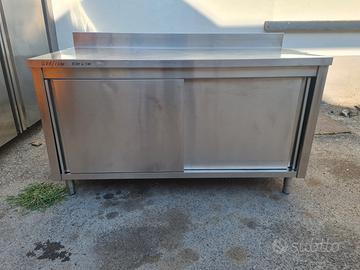 Tavoli inox armadiati ristorazione usati
