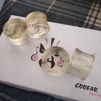 2 coppie di dilatatori in acrilico piercing