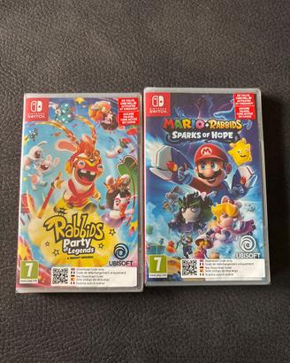 mario+Rabbidts  e Rabbids party of legends