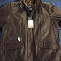 Giubbotto in Pelle, Tg. 60. NUOVO con cartellino