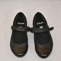 Ballerine nere in pelle, Clarks, 33