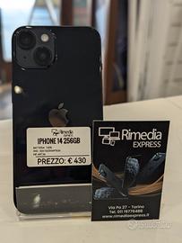 iPhone 14 256GB nero usato garanzia 