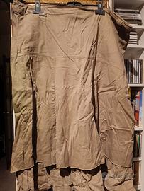 Gonna midi Fiorella Rubino verde militare