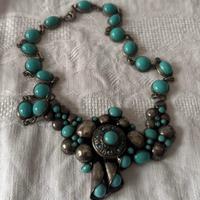 Collana in argento e turchese