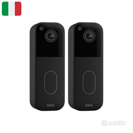 2 Blink Video Doorbell 2Gen 1440p WiFi Alexa Nuovo