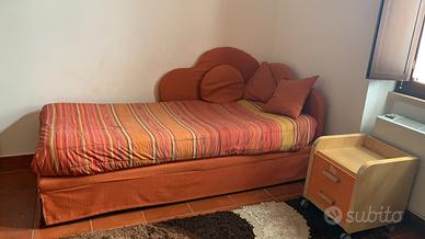 Letto singolo+letto a scomparsa+ materassi nuovi