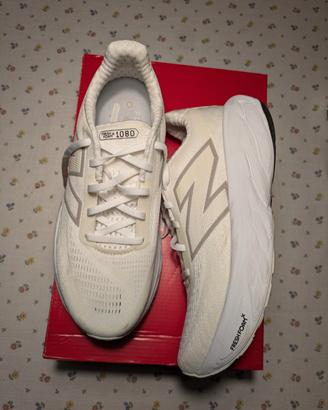 scarpe NEW BALANCE Fresh Foam X 1080v14 bianche