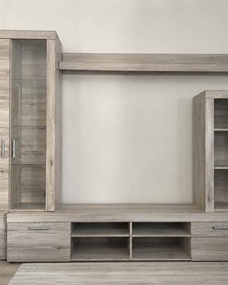 Parete attrezzata 300x190 cm vano TV 125 cm