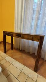 Mobile Scrivania/Consolle/Tavolo in Legno Massello