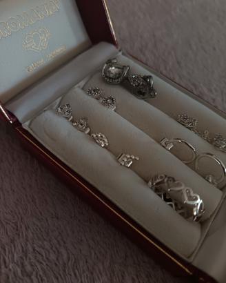 set orecchini e anello 