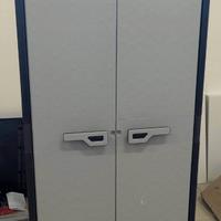 Armadio Alto 80x44x182 Impermeabile 4 ripiani