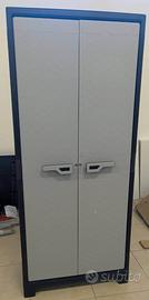 Armadio Alto 80x44x182 Impermeabile 4 ripiani