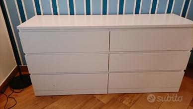 MALM Cassettiera con 6 cassetti, 160x78x48 cm