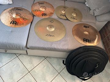 SET PIATTI BATTERIA MEINL+ZILDJIAN+BORSA