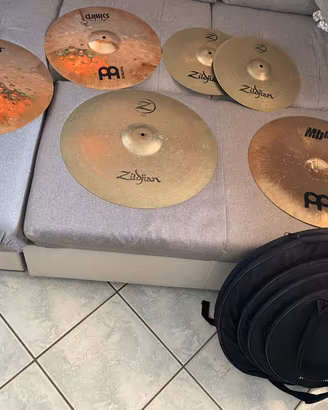 SET PIATTI BATTERIA MEINL+ZILDJIAN+BORSA