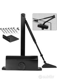 chiudi porta idraulico, colore argento, nero o bia