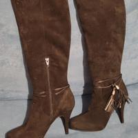 Stivali scamosciati lunghi