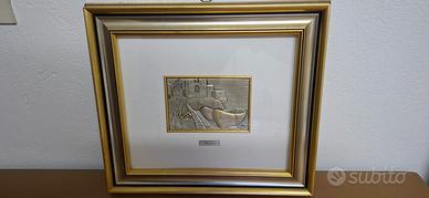 Quadro bassorilievo Vivien in argento 925%