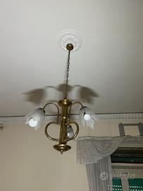 Coppia di lampadari vintage