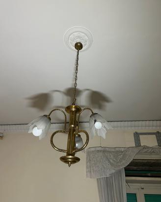 Coppia di lampadari vintage