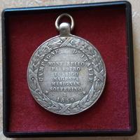 1859 Campagna d'Italia Napoleone Argento Medaglia