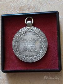 1859 Campagna d'Italia Napoleone Argento Medaglia