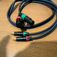cavo xlr rca 1mt