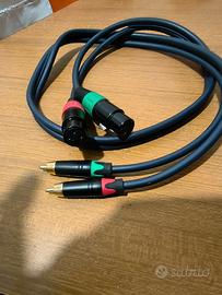 cavo xlr rca 1mt